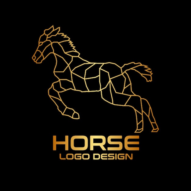 Horse vector logo design