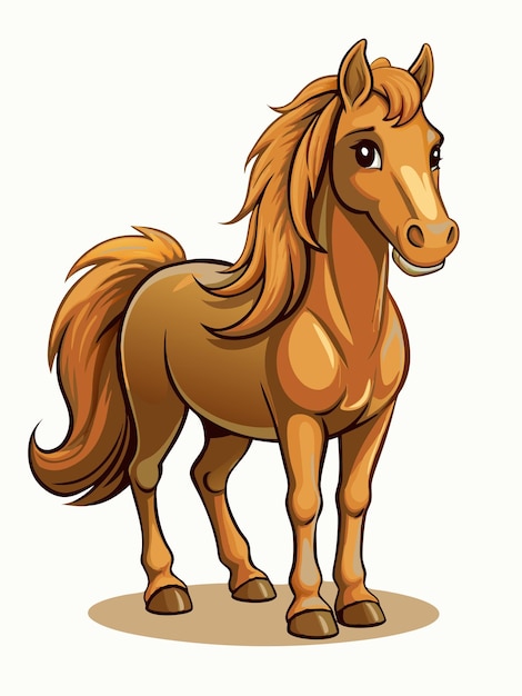 a horse with a brown mane and tail