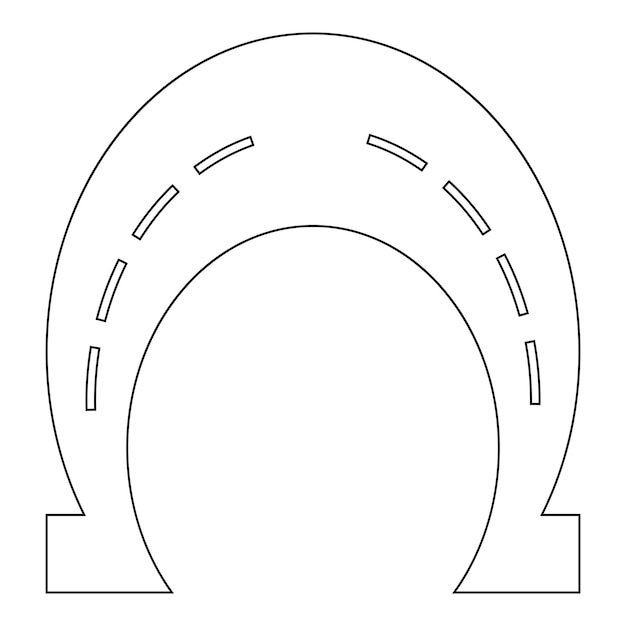 horseshoe icon vector illustration design