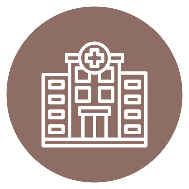 Hospital icon vector image Can be used for Nursing