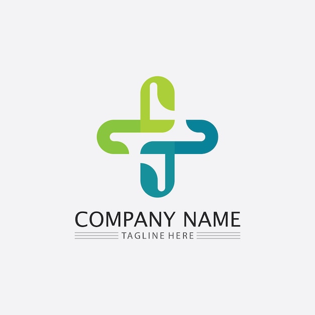 Hospital logo and health care icon symbols template icons app