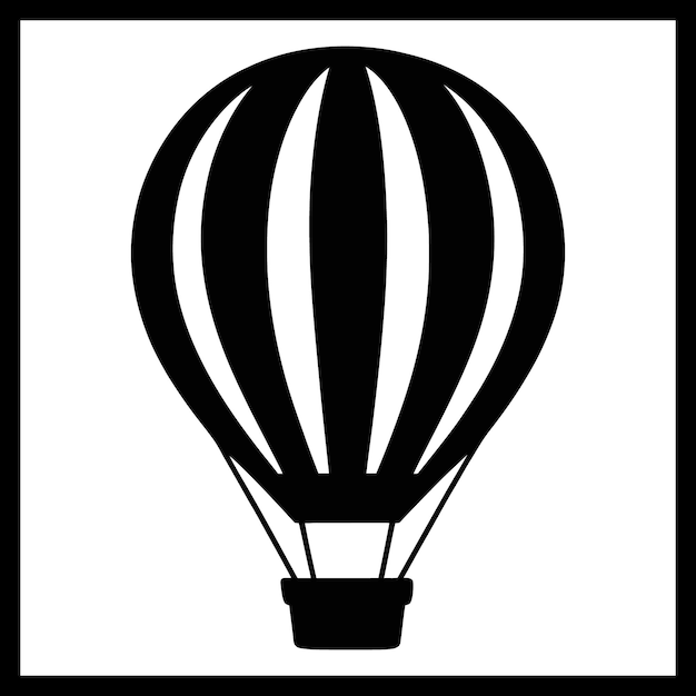 Hot Air Balloon silhouette image