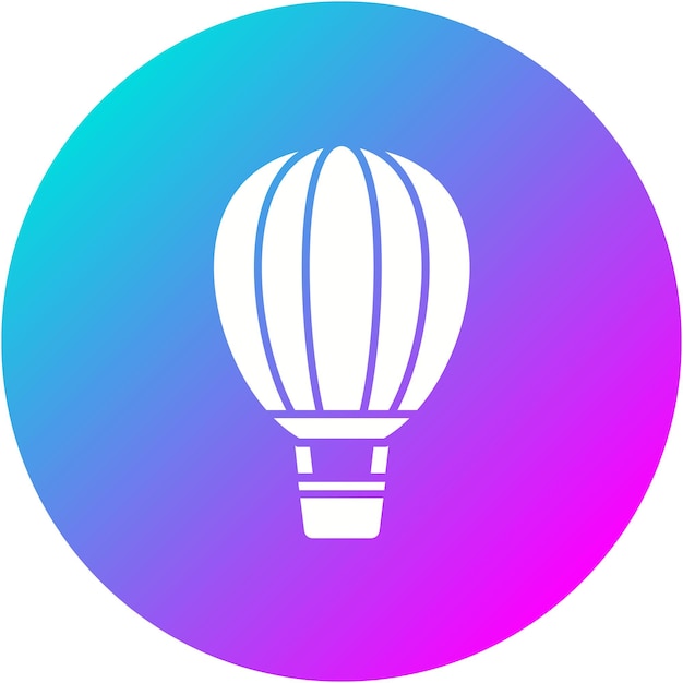 Hot Air Balloon vector icon Can be used for Transport iconset