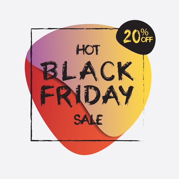 Hot Black Friday sale Banner Design