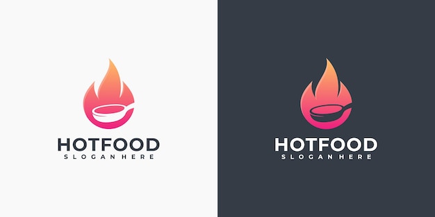 Hot chef logo, food logo, restaurant logo