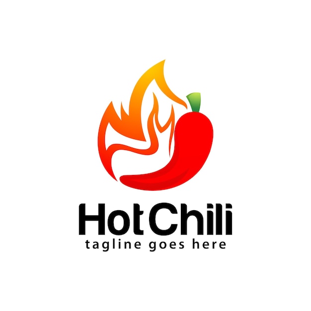 Hot chili logo design template