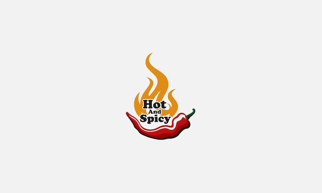 Vector hot chili logo design vector template