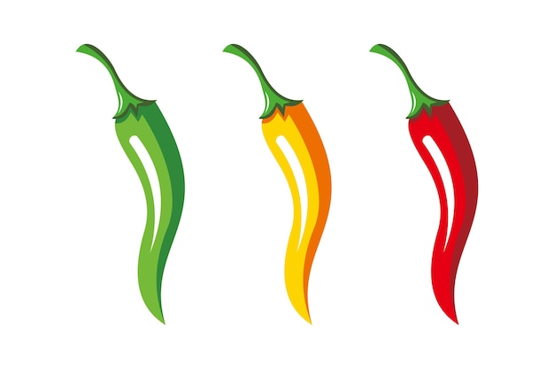 Hot chili logo icon vector isolated