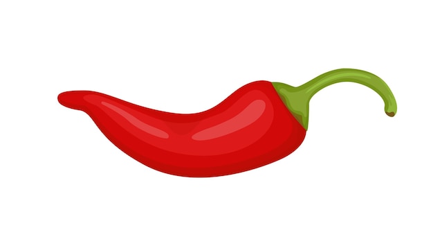 Hot chili pepper cartoon style vector