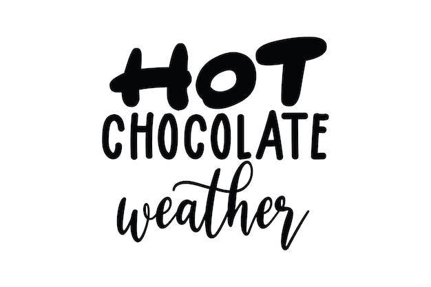 Vector hot chocolate weather svg