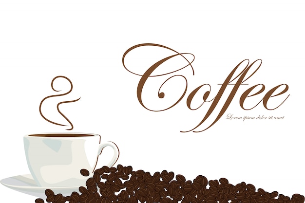 Hot coffee background