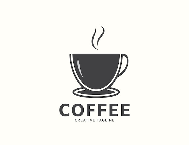 Hot coffee drink logo design