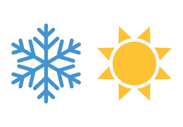 Hot And Cold Temperature Icon