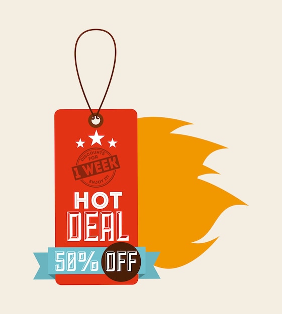 hot deal design, vector illustration eps10 graphic 