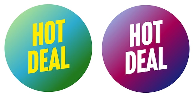 Hot deal round sticker set