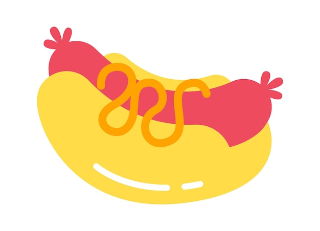 Hot Dog icon Fast Food Vector illustration