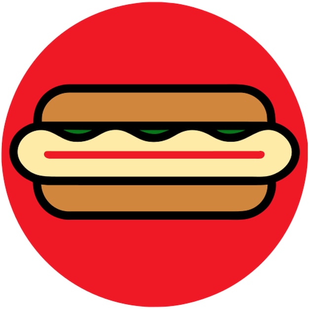 hot dog vector image realistic white background centered icon