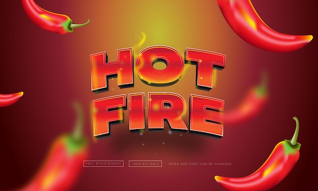 Hot Fire Text Effect editable