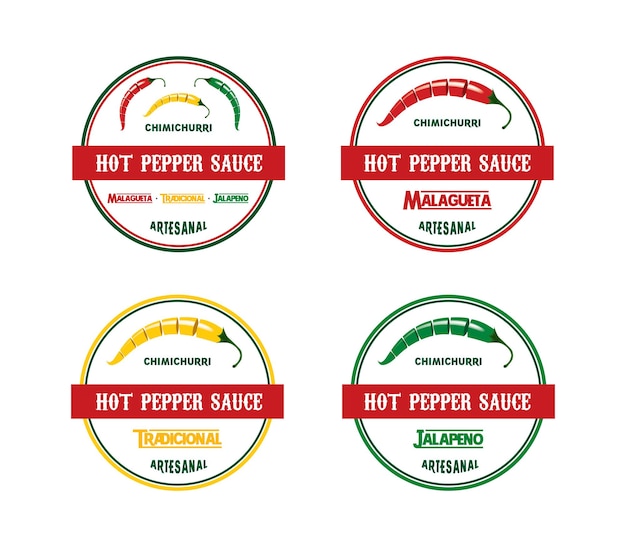 Hot Pepper Sauce Logo - Vector