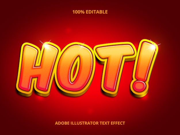 Hot Red Text Effect