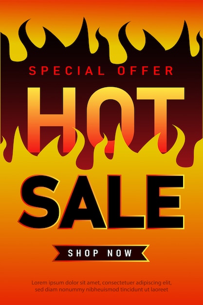 Hot Sale banner template design, Super sale special offer.