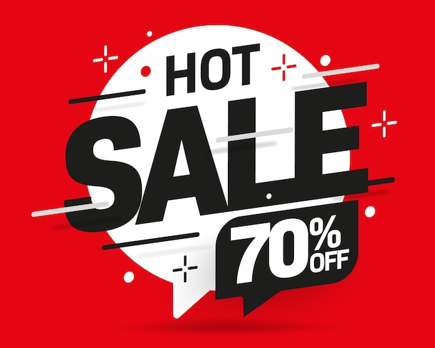 Hot sale  percent off discount sticker template