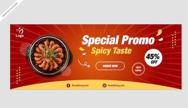 hot spicy food banner promotion store template