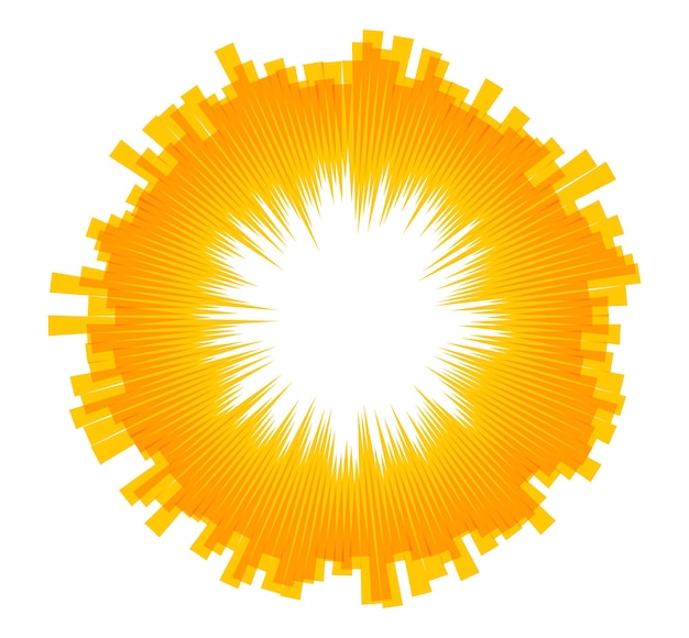 Hot with space rays sun light burst design element03