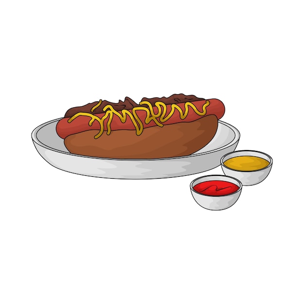 Vector hotdog