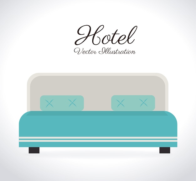 Hotel design over white background vector illustration