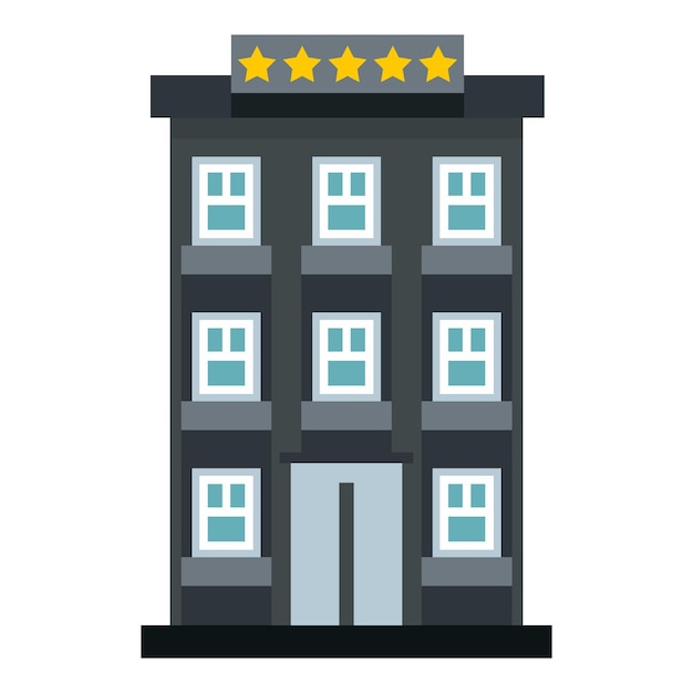 Hotel icon Flat illustration of hotel vector icon for web design