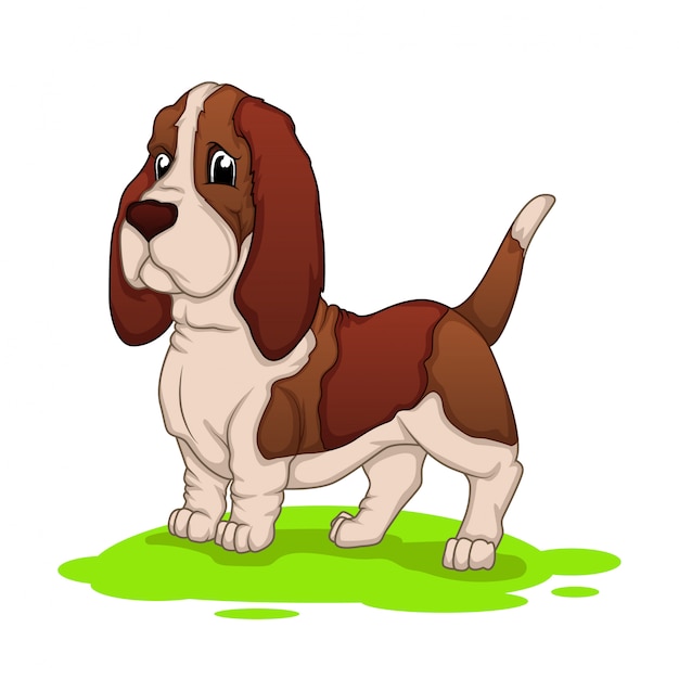 Hound Dog Cartoon Mascot 