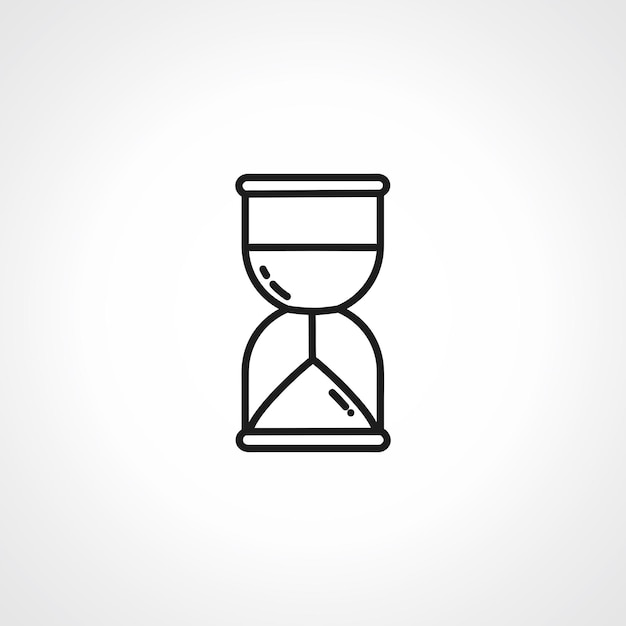 hour glass line icon sandglass line icon sand watch outline icon