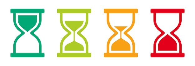 Hourglass icon vector illustration.