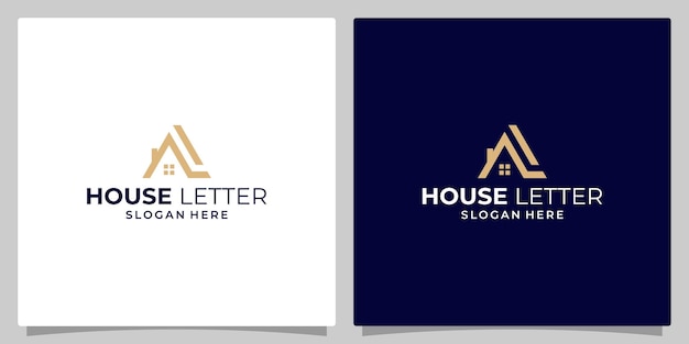 House building logo design template with initial letter A and L logo graphic design vector illustration Symbol icon creative