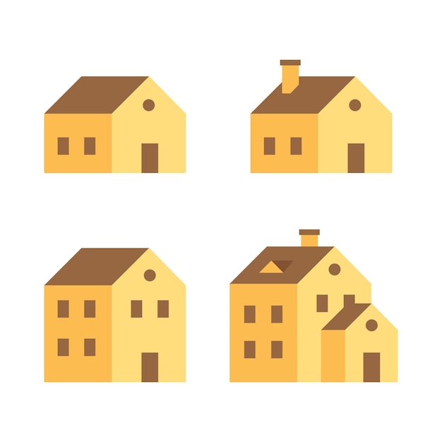 House building object flat vector illustration