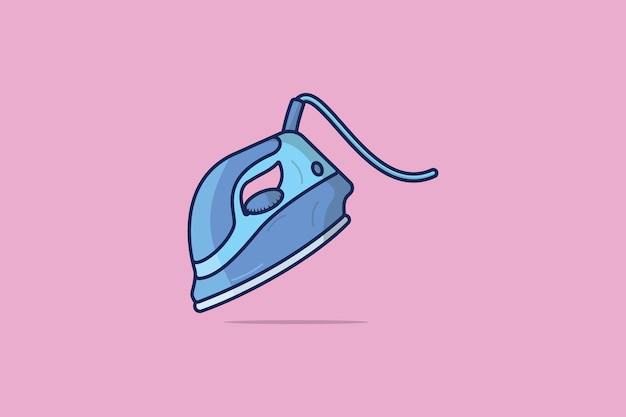 House Electric Iron vector illustration Home interior objects icon concept