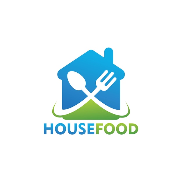 House Food Logo Template Design