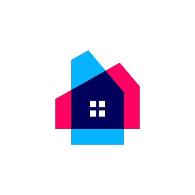 House home mortgage real estate logo vector icon illustration