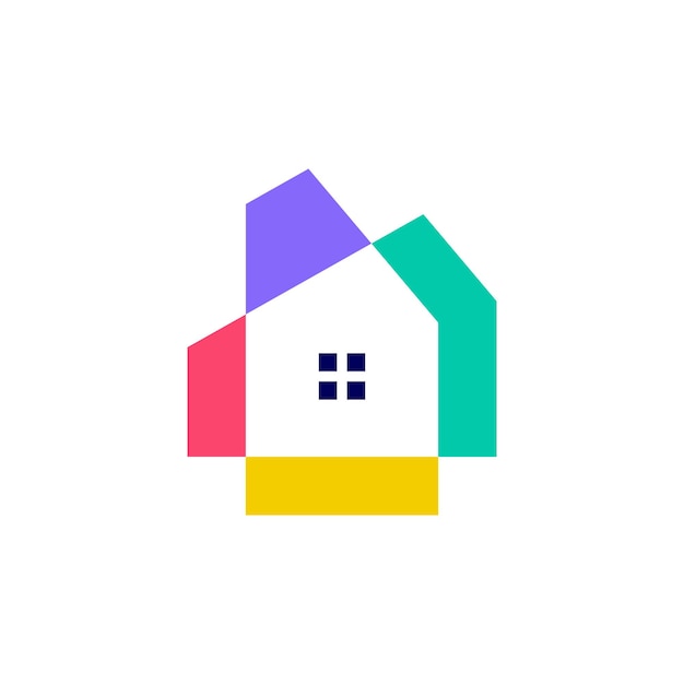 House home mortgage real estate logo vector icon illustration