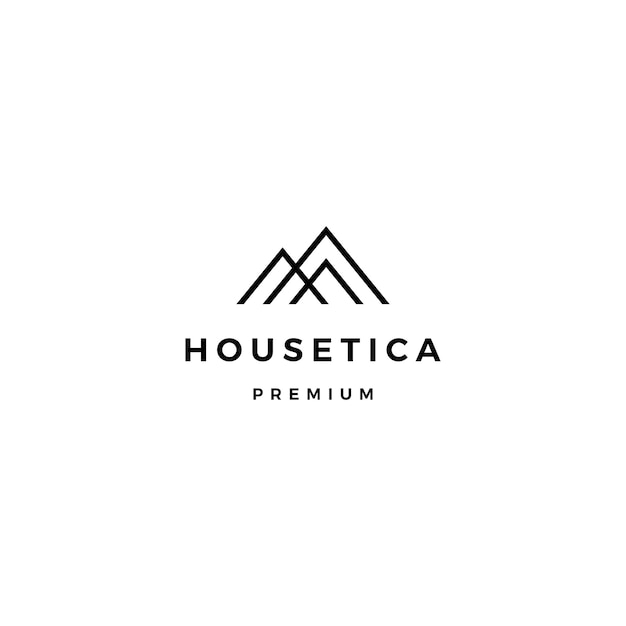 House home mortgage roof architect logo