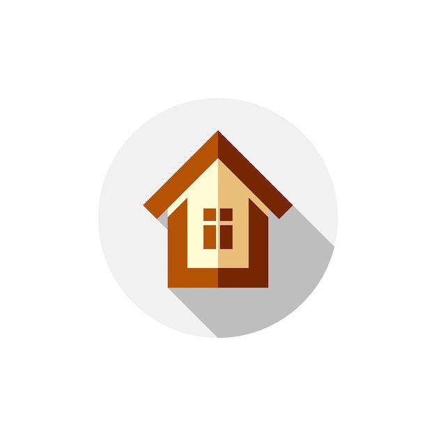 House icon vector real estate flat symbol