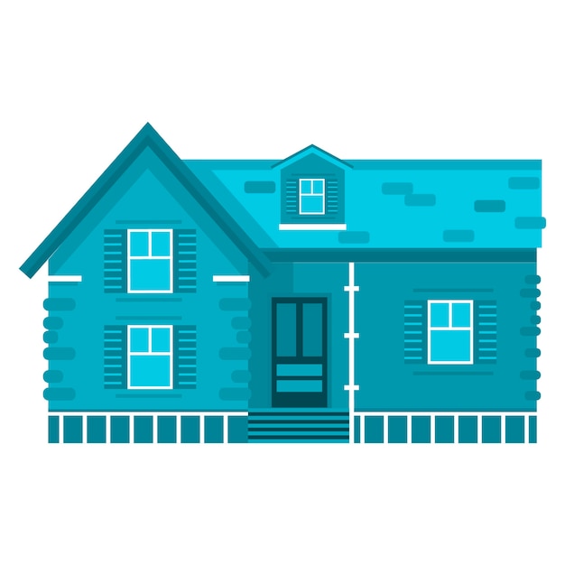 House isolated vector illustration