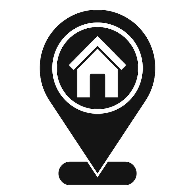 House location icon simple vector Secret service Call center