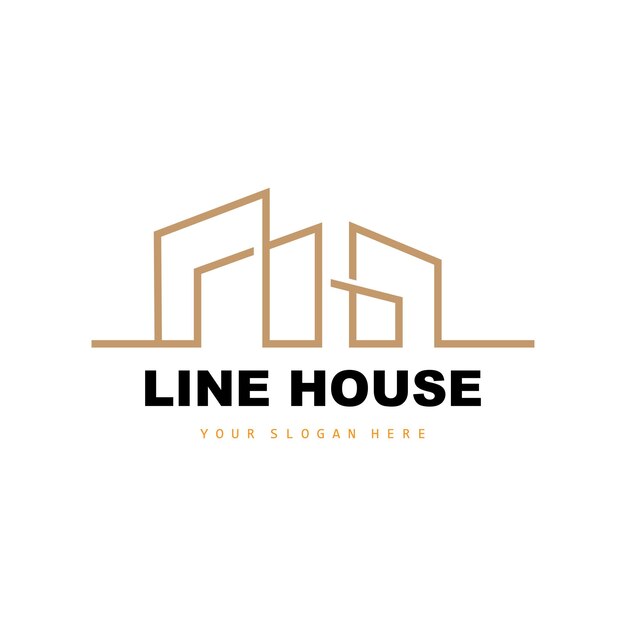 House Logo Building Furniture Design Construction Vector Property Brand Icon Real Estate Housing