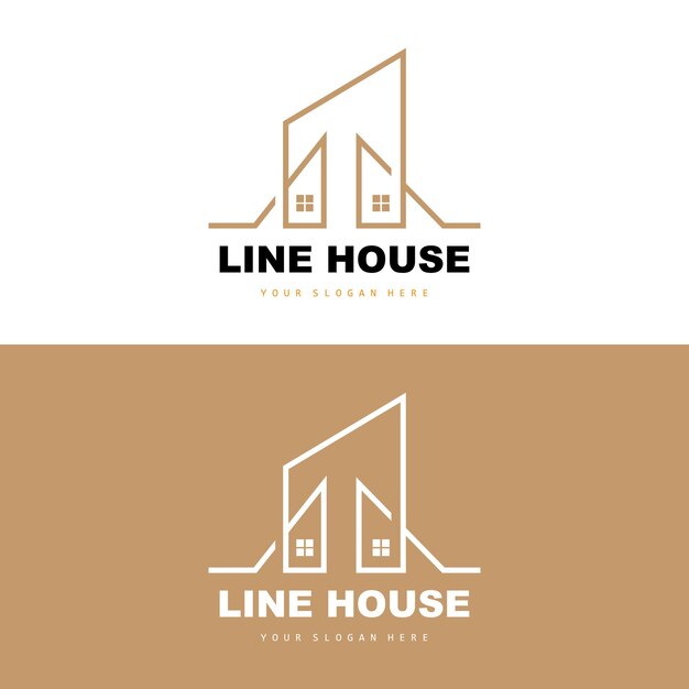 House Logo Building Furniture Design Construction Vector Property Brand Icon Real Estate Housing