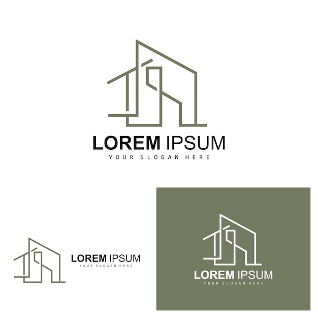 House Logo Building Furniture Design Construction Vector Property Brand Icon Real Estate Housing