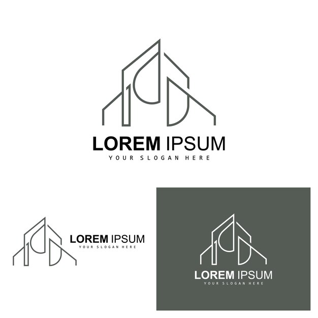 House Logo Building Furniture Design Construction Vector Property Brand Icon Real Estate Housing