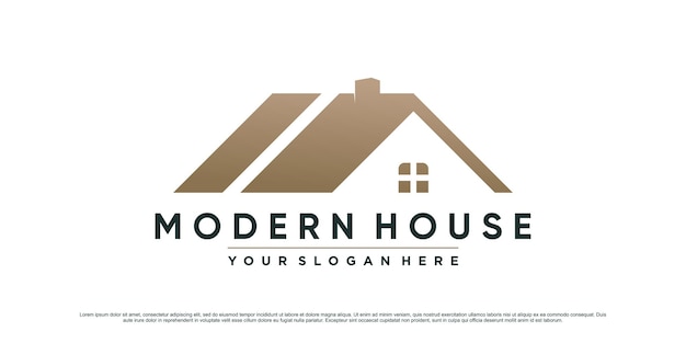 House logo design template for business icon with creative modern concept