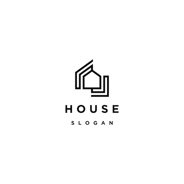 House logo icon design template